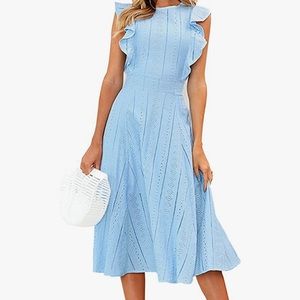 Elegant Summer A-Line Midi Dress